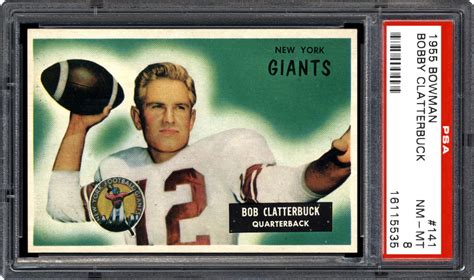 Auction Prices Realized Football Cards 1955 Bowman Bobby Clatterbuck