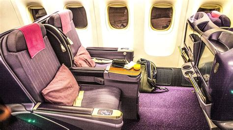 Thai Airways Business Class Seat Boeing 777 300 Youtube