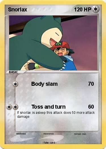 Pok Mon Snorlax Body Slam My Pokemon Card