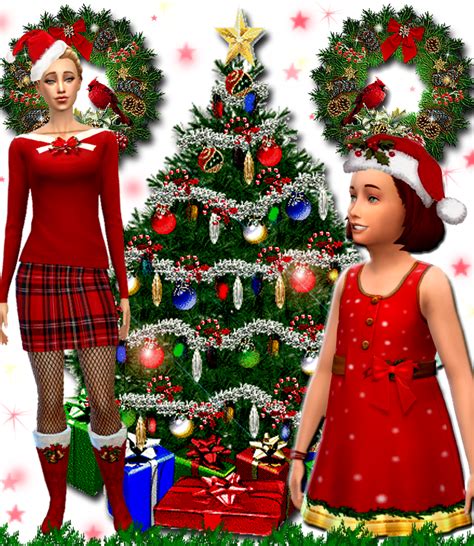 My Sims 4 Blog Christmas Clothing And Boots For Females By Gabriella
