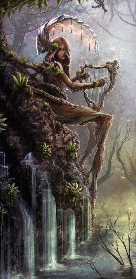 Wood Nymph By Newman ~fantasy Realms~ Fantasy Art Mythical Creatures