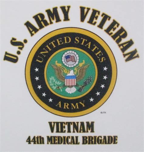 Vietnam 44th Medical Brigade Usarmy Veteran Warmy Emblemshirt Ebay