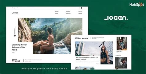 Logen Blog And Magazine Hubspot Theme Review Download New Themes