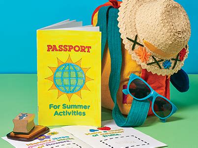 printable passport  summer activities scholastic