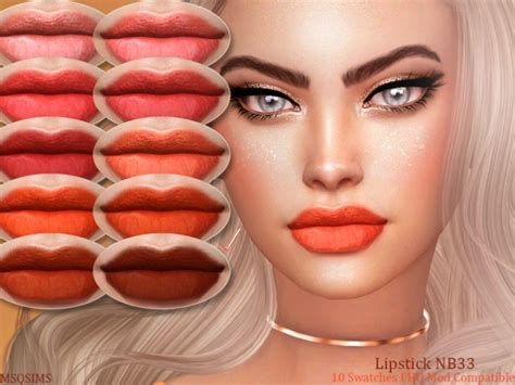 Lipstick Nb33 At Msq Sims Sims 4 Updates