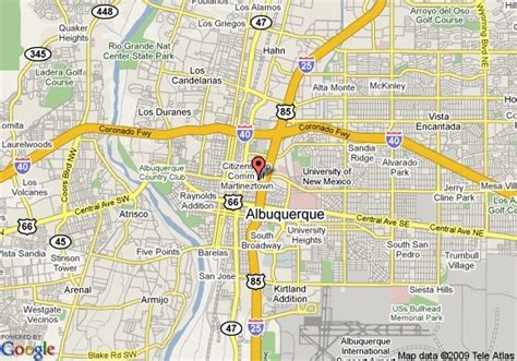 Map Of Albuquerque Travelsfinderscom