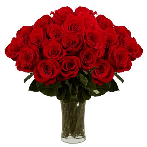 Fresh Red Roses Bouquet Red Roses Vase Globalrose