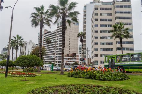 Distrito De Miraflores De Lima Fotografia Editorial Imagem De Peru