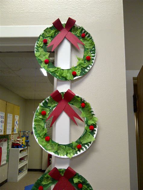 Paper Plate Wreaths With Tissue Paper Grandchildren Projects Pin