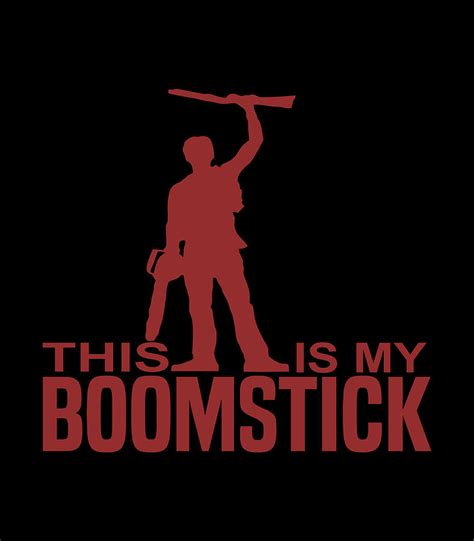 This Is My Boomstick Shotgun Chainsaw Dead T Evil Tee Digital Art By