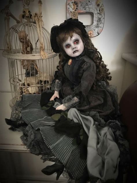 Goth And Horror Dolls Creepy Doll Horror Doll Halloween Prop Goth Doll Art Dolls