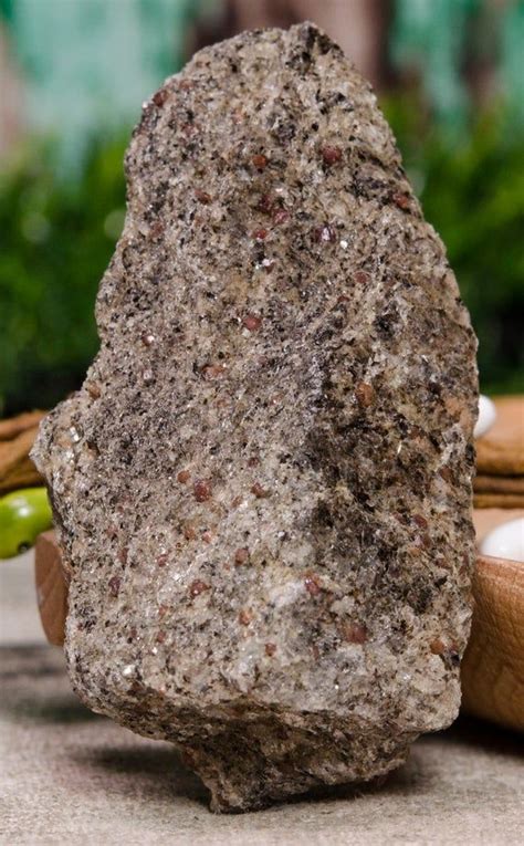 43g Natural Mica Stone With Garnetgemstone Micanatural Raw Stone