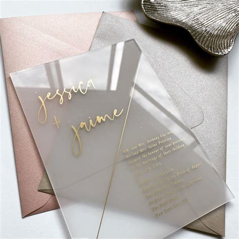 Clear Acrylic Wedding Invitations | Clear acrylic wedding invitations ...