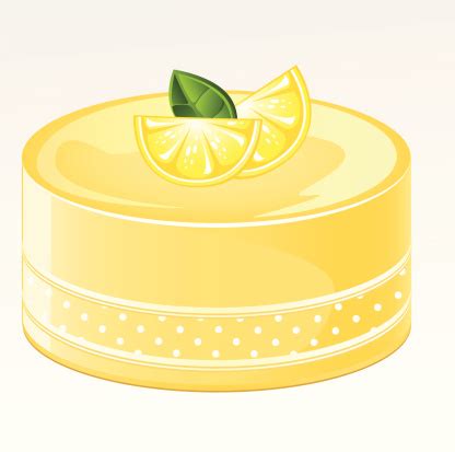 Lemon Cake Stock Illustration - Download Image Now - iStock