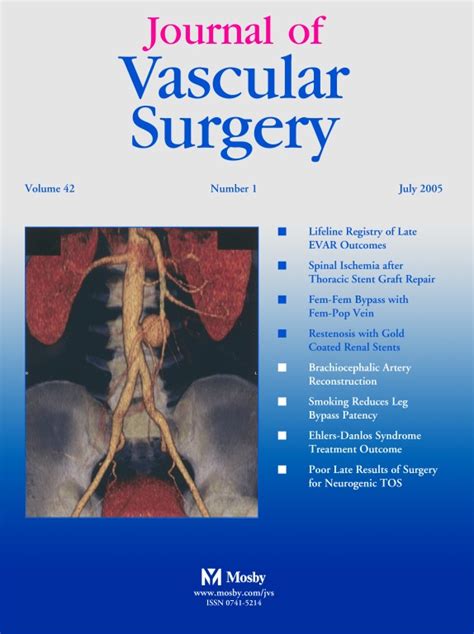 Table Of Contents Page Journal Of Vascular Surgery