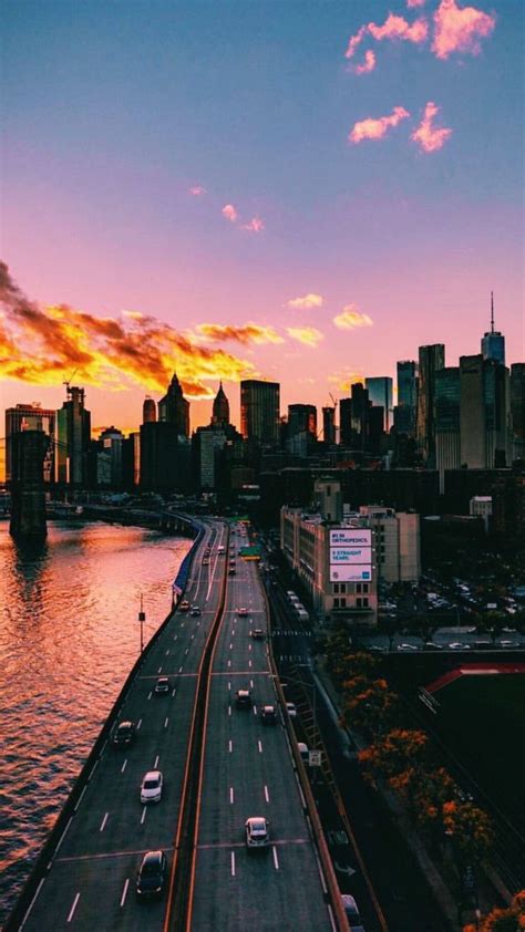 This is one image in a series i am creating that captures every aspect of new york city through various urban scenes and night shots. Sunset in New York Made by @clairelucia on Instagram in ...