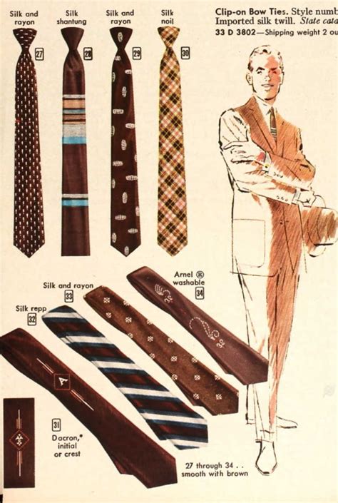 Mens Ties History Of The 1920s To 1970s