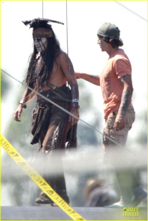 Johnny Depp Shirtless On Lone Ranger Set Photo 2724784 Johnny Depp Shirtless Pictures