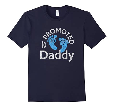 Mens First Time Dad Promoted To Daddy Fathers Day T Shirt Pl