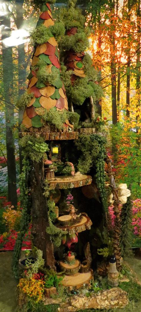 Fairy House Woodland Fairy Townhouse Fairy By Woodlandfairyvillage