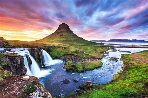 Kirkjufell Mountain Tourism Day Iceland Travel