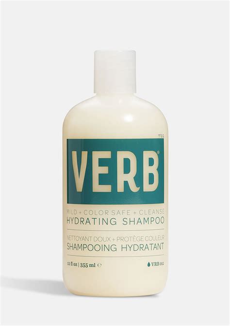 Verb Hydrating Shampoo Mild Color Safe Cleanse 12 Oz Procare