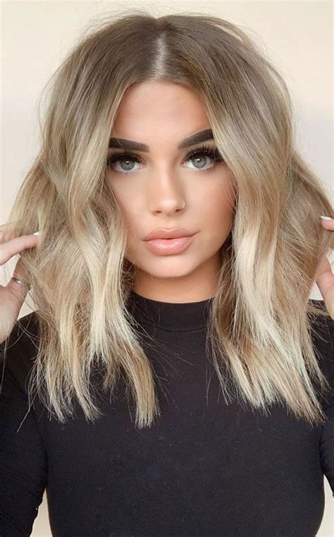 10 The Best Blonde Hairstyles And Hair Colours Lob Hairstyle Balayage Hair Blonde Hair Color
