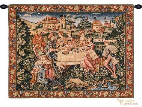 The Feast Medieval Art Tapestries Worldwide Tapestries