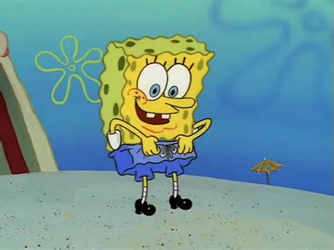 Yarn Pants Ripped Off Spongebob Squarepants 1999