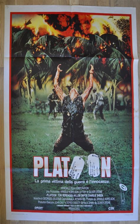 Platoon Oliver Stone Original Poster 1987 First Ed Italy 2 Etsy
