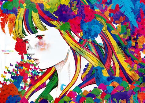 Anime Girls Manga Oyasumi Punpun Colorful Artwork Wallpapers Hd