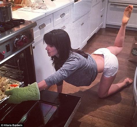 Hilaria Baldwin Preps For Thanksgiving With Yoga Pose In Hot Pants