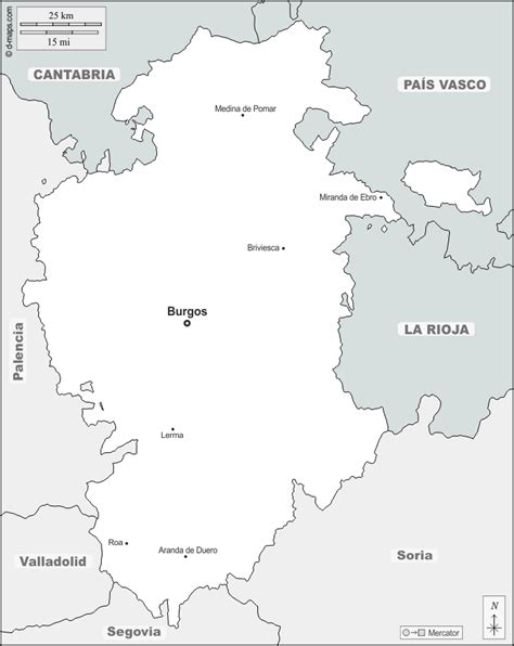 Burgos Mapa Gratuito Mapa Mudo Gratuito Mapa En Blanco Gratuito