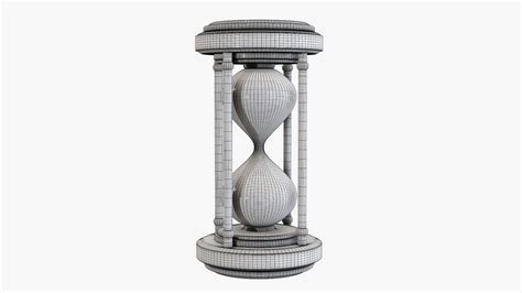 Hourglass Sandglass Egg Sand Timer Clock 06 3d Model Cgtrader