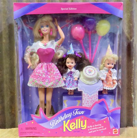 Barbie Compleanno Fun Kelly Giftset Edizione Speciale W Barbie Kelly