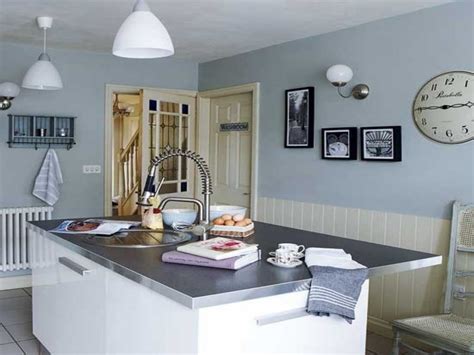 Light Oak Kitchen Cabinets With Blue Walls — Schmidt Gallery Design
