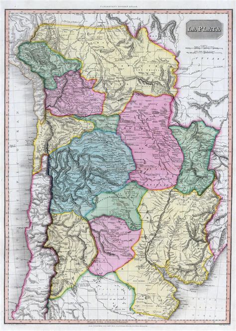 1812 Map Of The United Provinces Of The Rio De La Plata By John Pinkerton