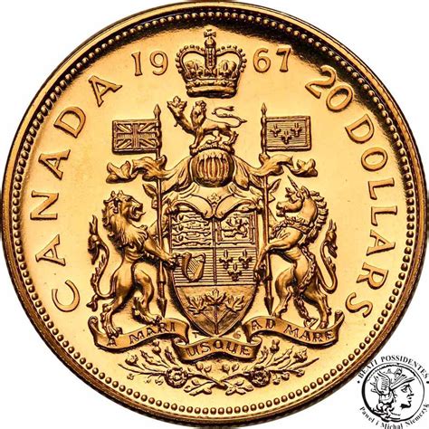 Kanada Elżbieta Ii 20 Dolarów 1967 St1 Archiwumniemczykpl