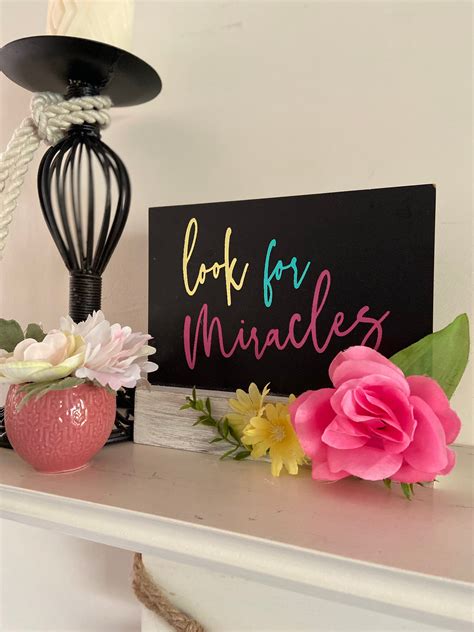 Look For Miracles Chalkboard Sign Etsy