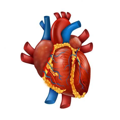 Premium Vector Healthy 3d Realistic Human Heart