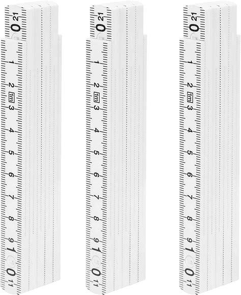 Jenngaoo 3pcs Folding Ruler 1m33ft Measuring Folding Rule Metrics