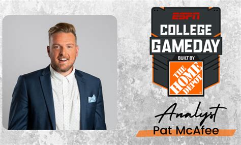 Pat Mcafee Joins Espns College Gameday Built By The Home Depot Espn