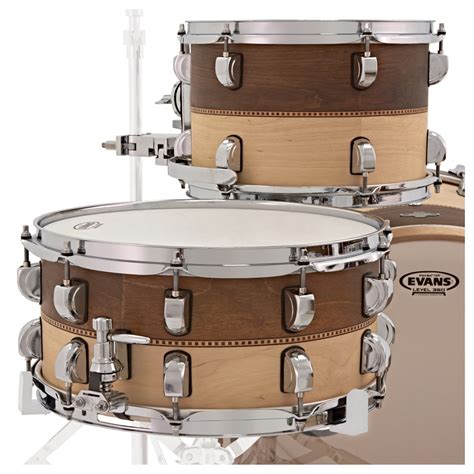Disc Liberty Drums 5pc Fusion Series Drum Kit Whiskey Natural Inlay