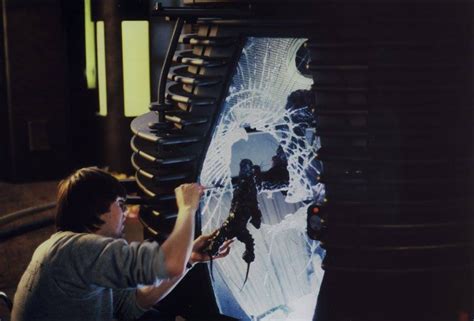 Adding Those Special Touches To The Telepod On The Set Of The Fly