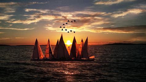 Sailboat Sunset Wallpapers Wallpaper Cave