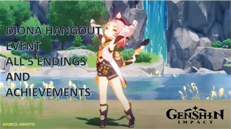 Diona Hangout Event All 5 Endings And Achievements Walkthrough