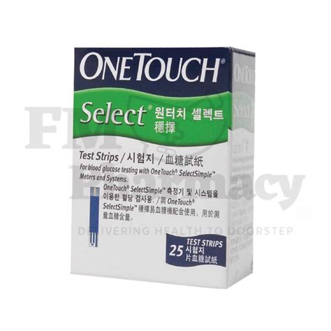 One Touch Select Simple Test Strips 25s Exp 122022 Shopee Malaysia