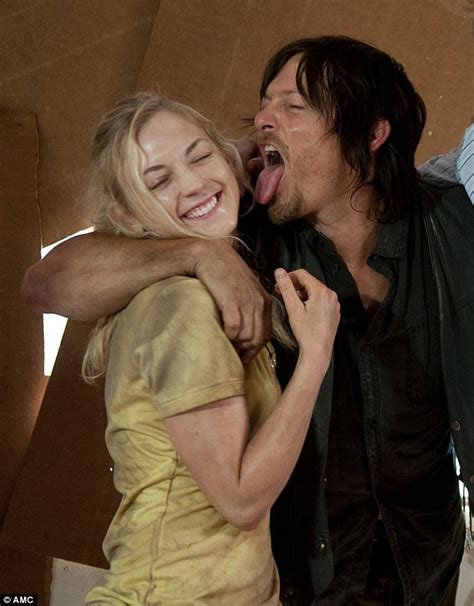 The Walking Deads Norman Reedus Notdating Emily Kinney His Former Co