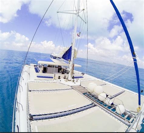 70 Foot Sailing Catamaran Luxury Yacht Rental Cancun