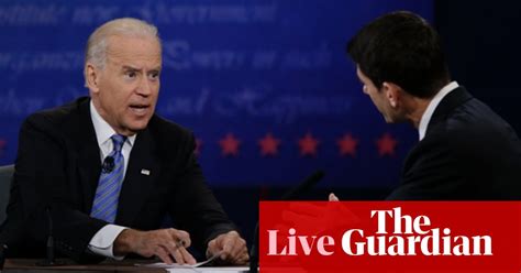 Us Vice Presidential Debate Joe Biden And Paul Ryan As It Happened